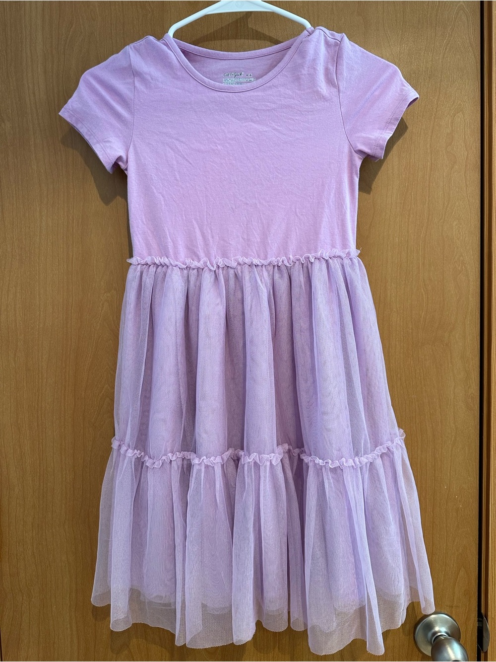 Cat & Jack Lilac Tulle Tiered Dress